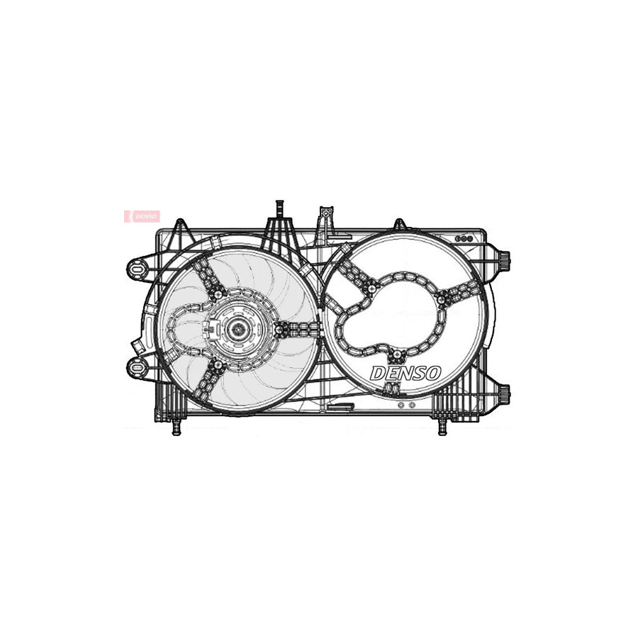 DENSO DER13012 Fan, Radiator for Lancia Ypsilon III (312)