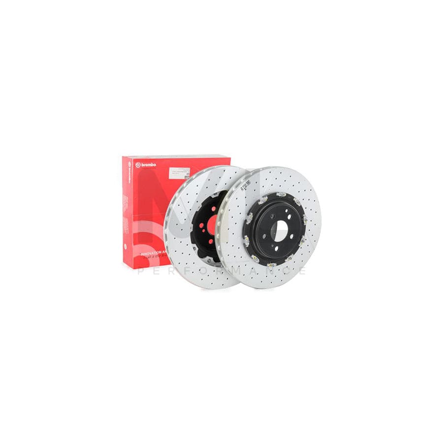 BREMBO TWO-PIECE FLOATING DISCS LINE 09.9313.33 Brake Disc Internally Vented, Slotted / Perforated, Two-piece brake disc, Coated, High-carbon, with bolts/screws | ML Performance Car Parts