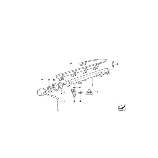 Genuine BMW 13531734355 E36 E34 Injection Tube HC1/2 (Inc. 316i 1.6, 318ti & 318i) | ML Performance US Car Parts