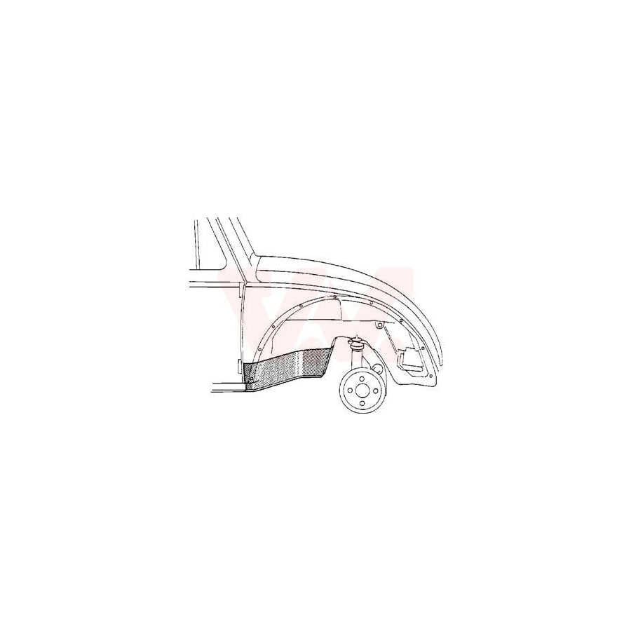 Van Wezel 5801322 Repair Panel for VW KAEFER