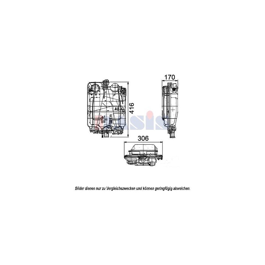 AKS Dasis 404000N Coolant Expansion Tank