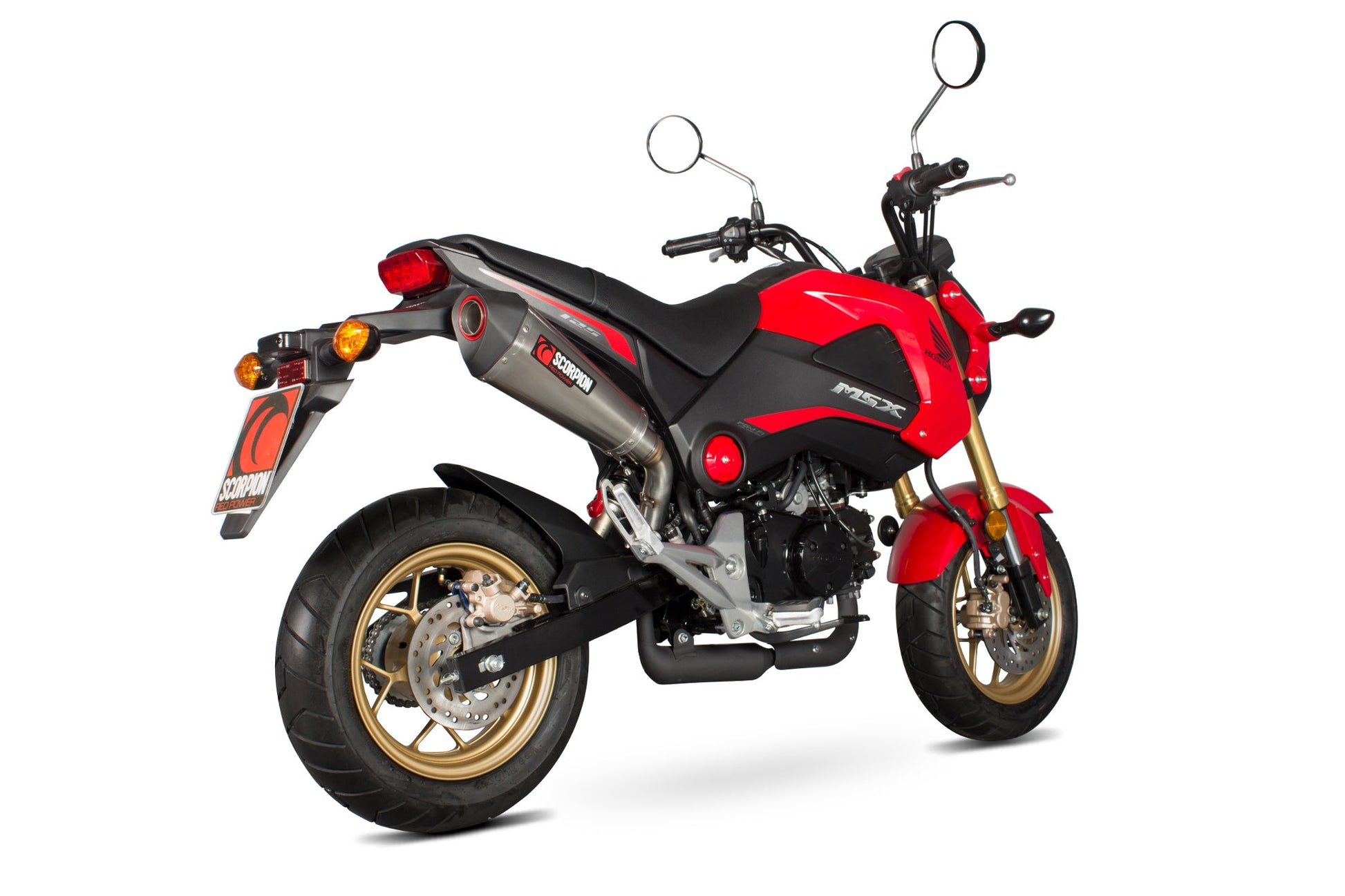 Scorpion RHA170SEO Honda MSX125 Grom Serket Taper Slip-On - Brushed Stainless Steel Sleeve | ML Performance US US