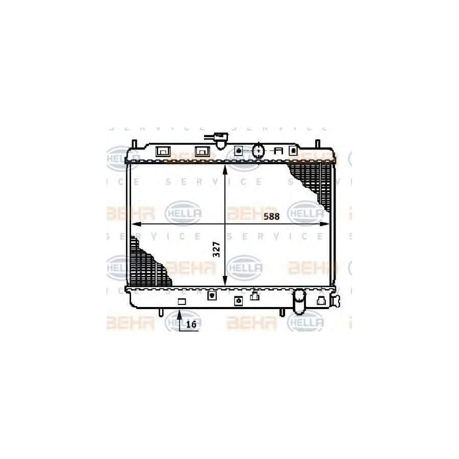 Hella 8MK 376 708-561 Engine Radiator