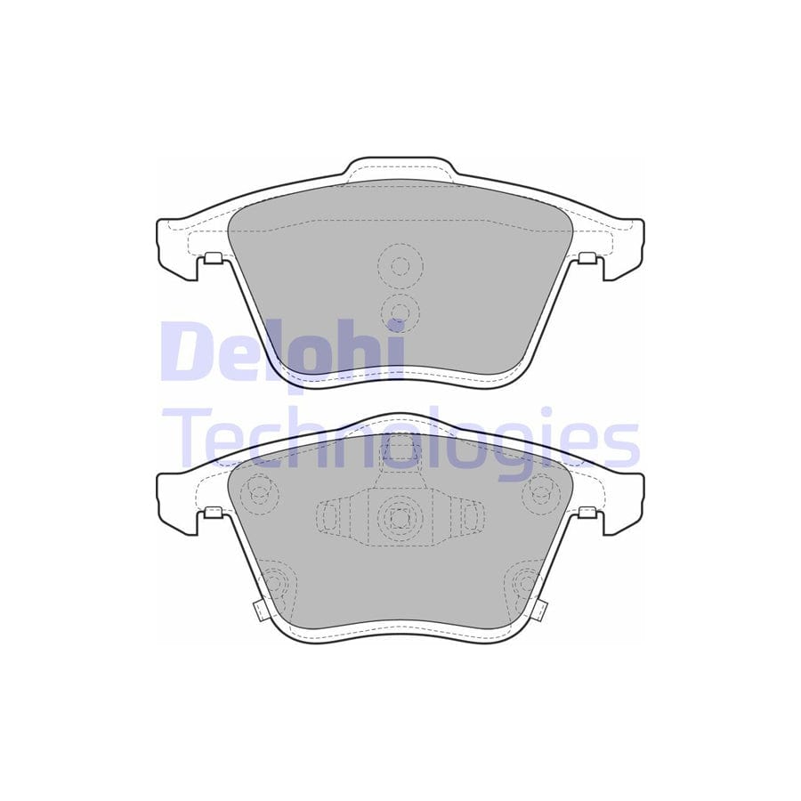Delphi Lp2025 Brake Pad Set For Mazda 6 Saloon (Gg)