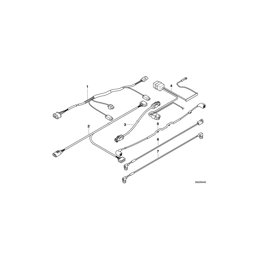 Genuine BMW 61126948729 E60 Wiring Switch Engine Hood (Inc. 545i, 530d & 535d) | ML Performance US Car Parts