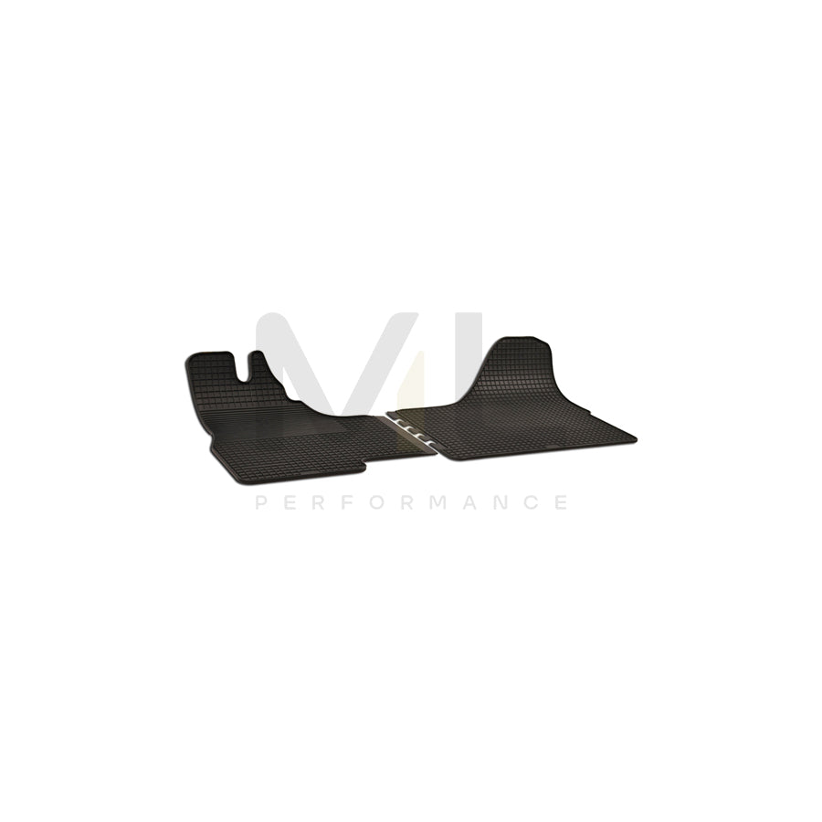 WALSER Tailored 50365 Floor mat set for IVECO Daily Elastomer, Front, Quantity: 2, Black