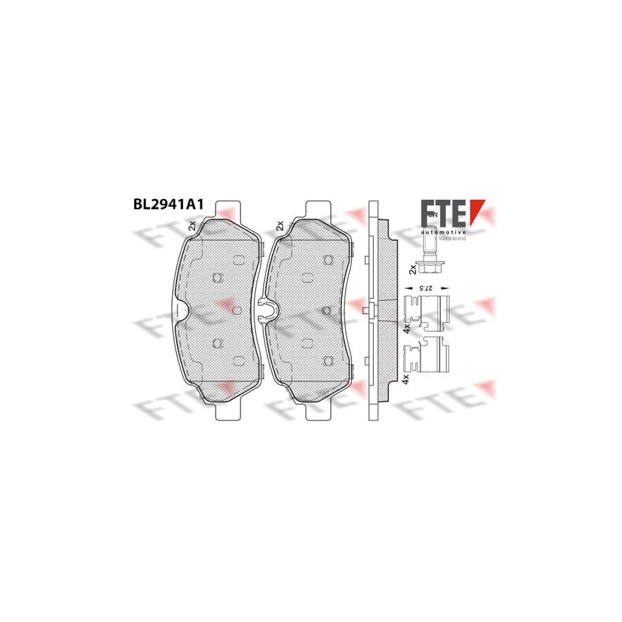 FTE Bl2941A1 Brake Pad Set for Ford Transit