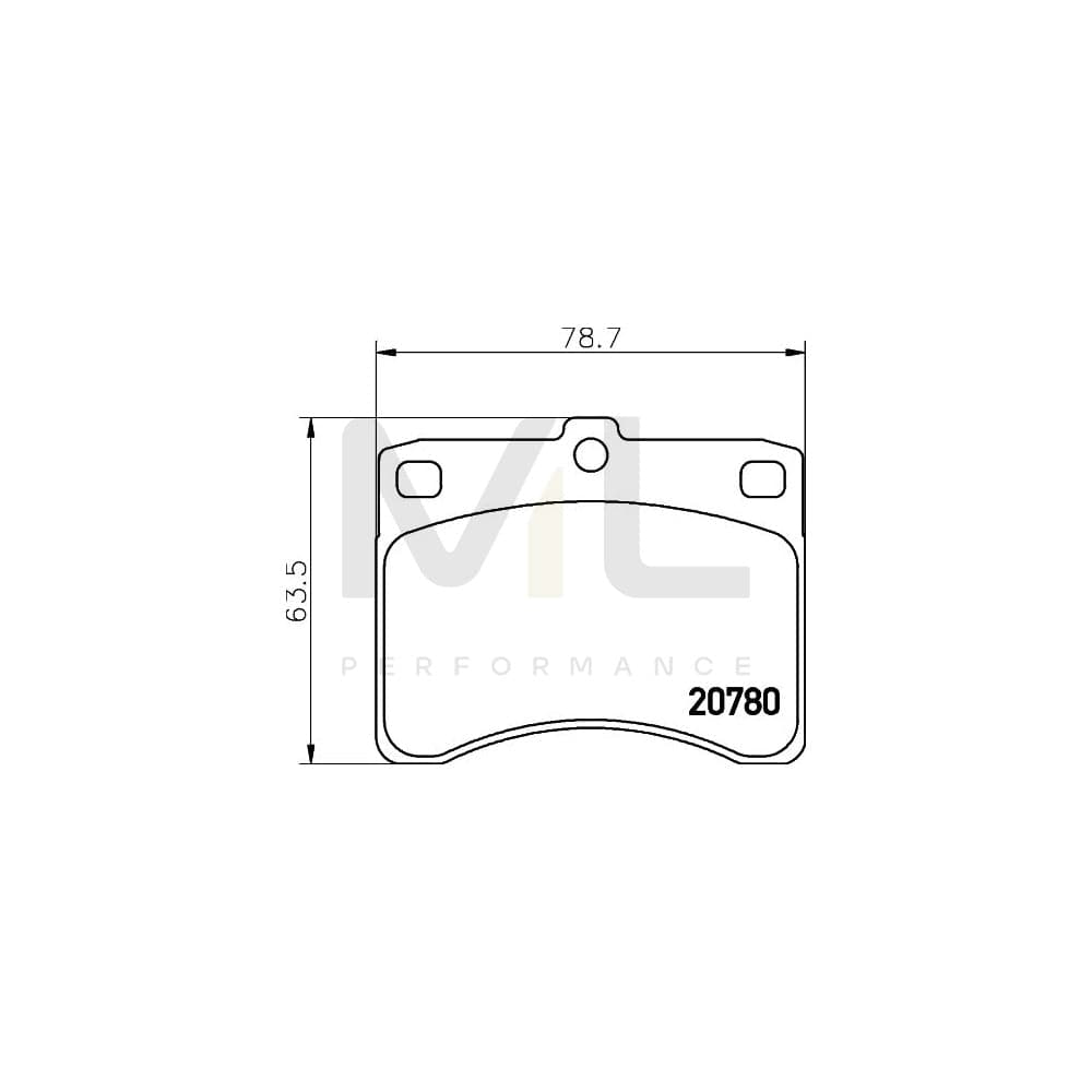Hella 8DB 355 005-671 Brake Pad Set Not Prepared For Wear Indicator