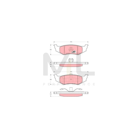 TRW Cotec Gdb4119 Brake Pad Set Not Prepared For Wear Indicator | ML Performance Car Parts