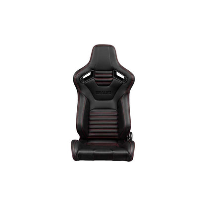 BRAUM Elite-X Series Racing Seats (Red Stitching - Version 2) – Pair