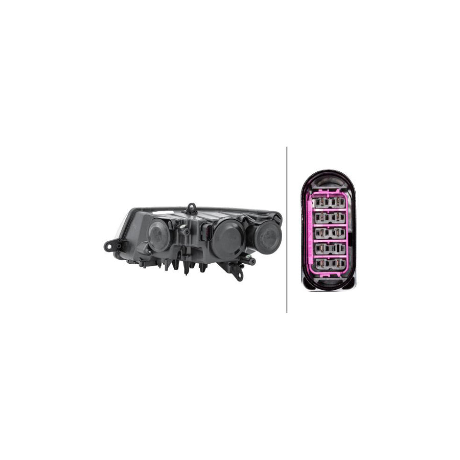 Hella 1EL 247 047-261 Headlight For Skoda Superb