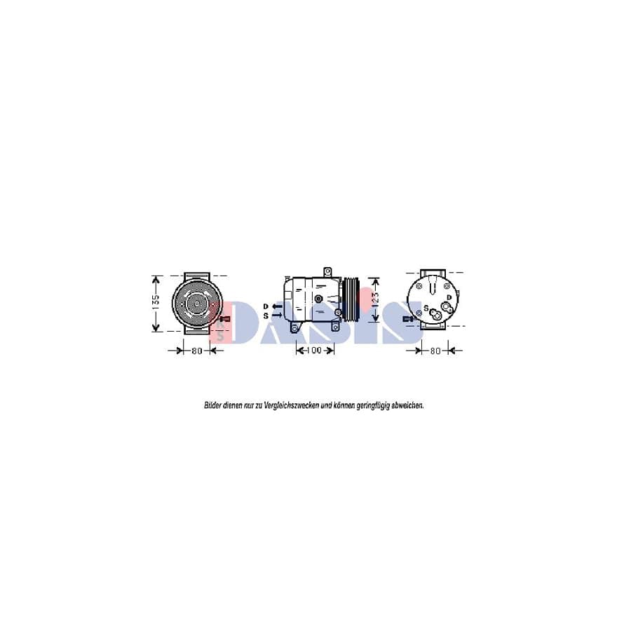 AKS Dasis 820670N Compressor, Air Conditioning