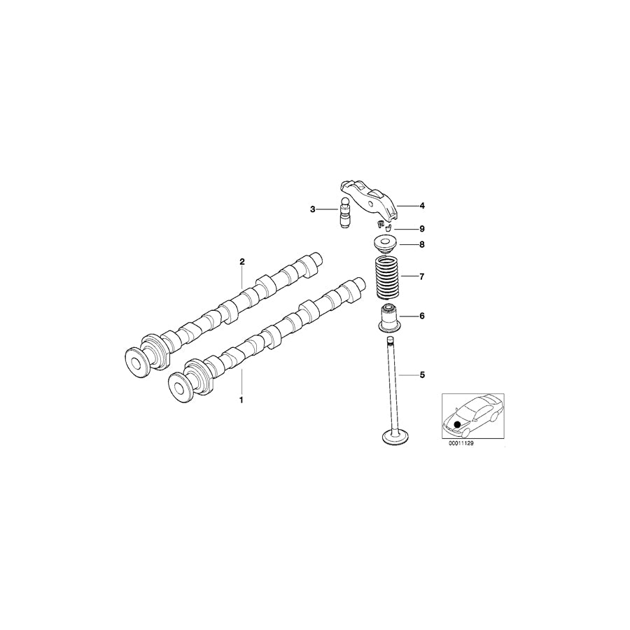 Genuine BMW 11312249514 E46 Inlet Camshaft (Inc. 318td, 320Cd & 318d) | ML Performance UK Car Parts