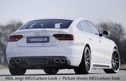 Rieger 00055426 Audi B8 B81 A5 Rear Diffuser 3 | ML Performance UK Car Parts