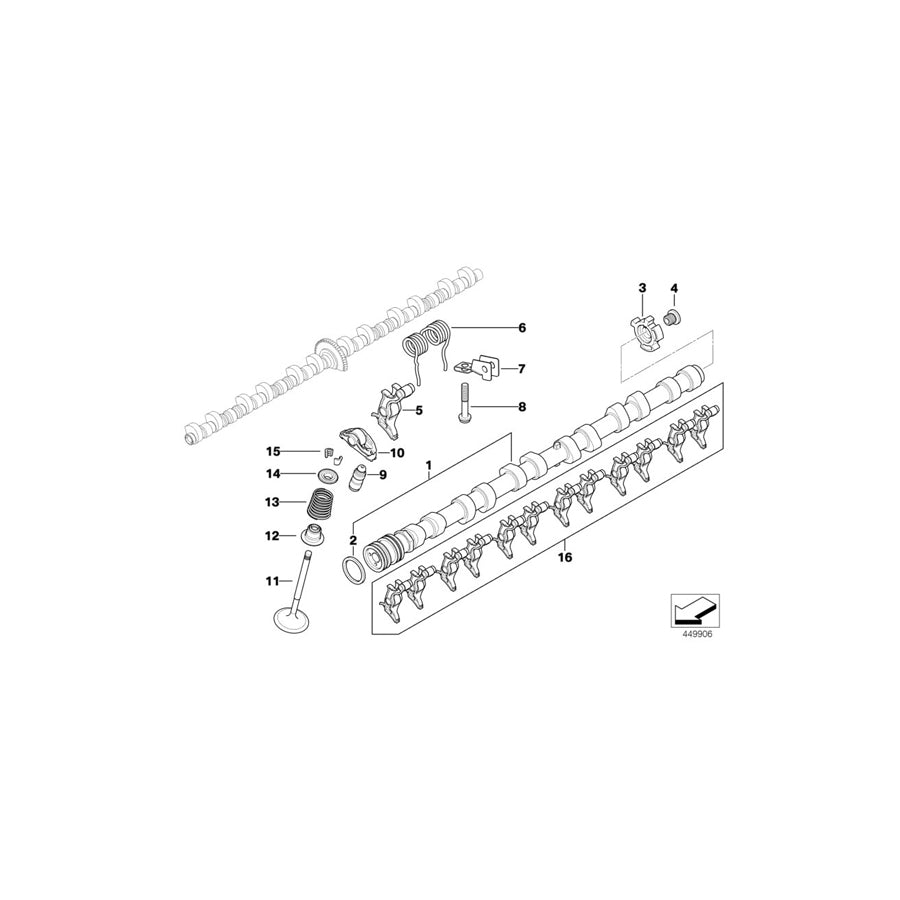 Genuine BMW 11317511052 E65 RR1 Inlet Camshaft Zyl. 1-6 (Inc. 760LiS& 760i) | ML Performance UK Car Parts
