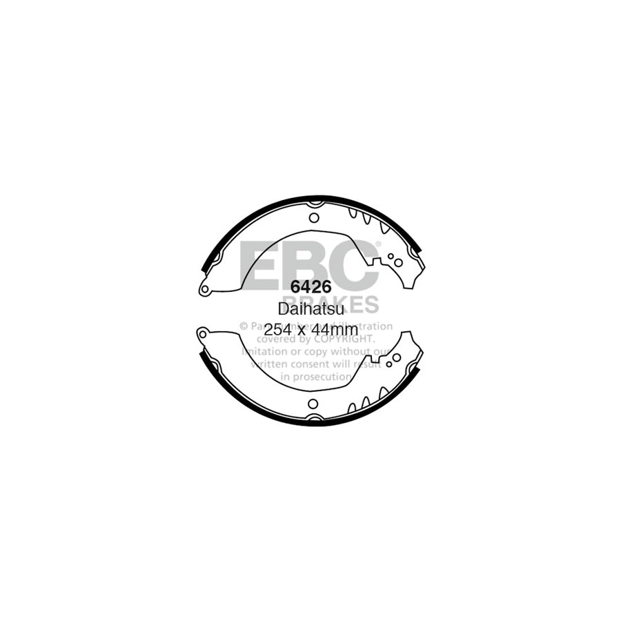 EBC 6426 Bertone Daihatsu Rear Brake Shoes 1 | ML Performance US Car Parts