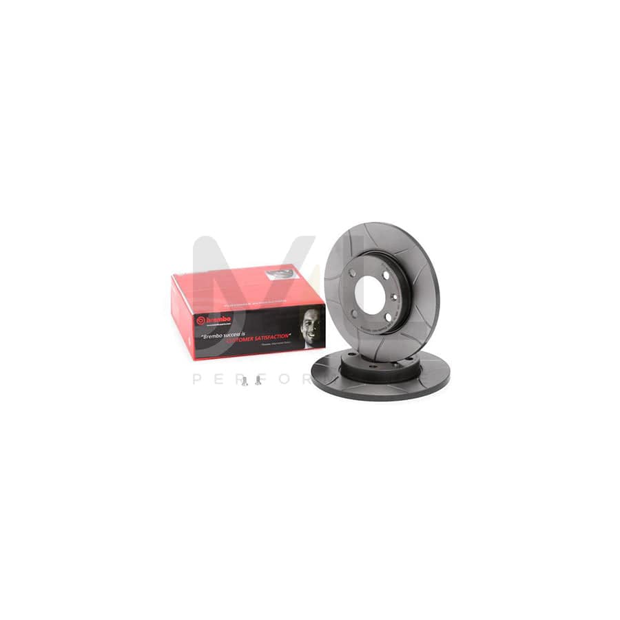 BREMBO MAX LINE 08.4177.75 Brake Disc Slotted, Solid, Coated, with bolts/screws | ML Performance Car Parts