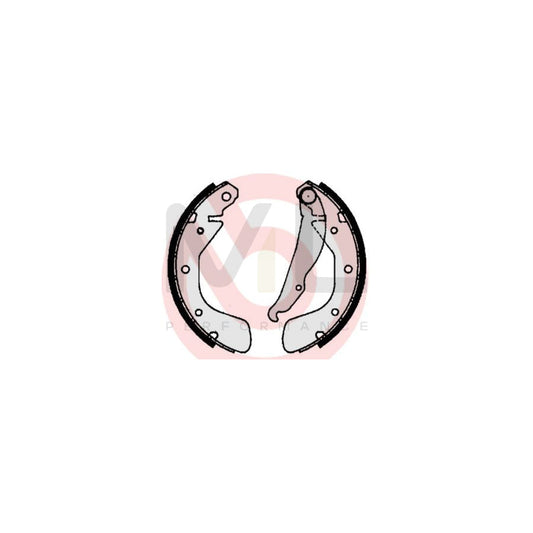 BREMBO S 59 511 Brake Shoe Set with handbrake lever | ML Performance Car Parts
