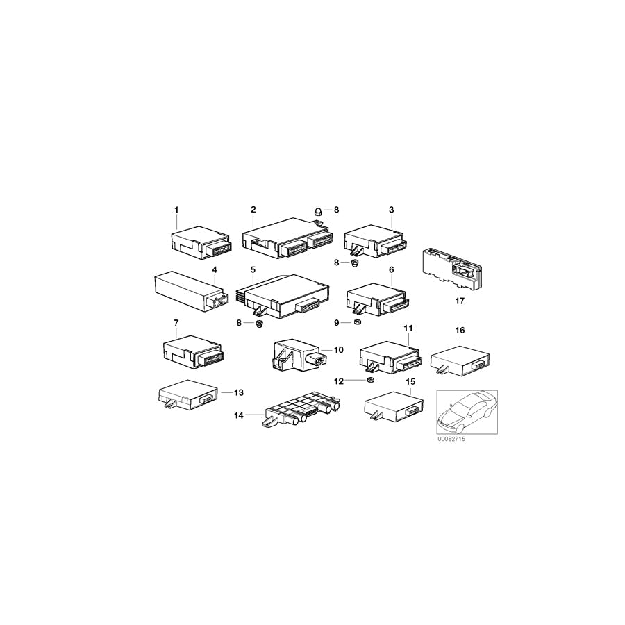 Genuine BMW 66218381087 E38 Control Unit Pdc (Inc. 735i, 740iLP & 740d) | ML Performance US Car Parts