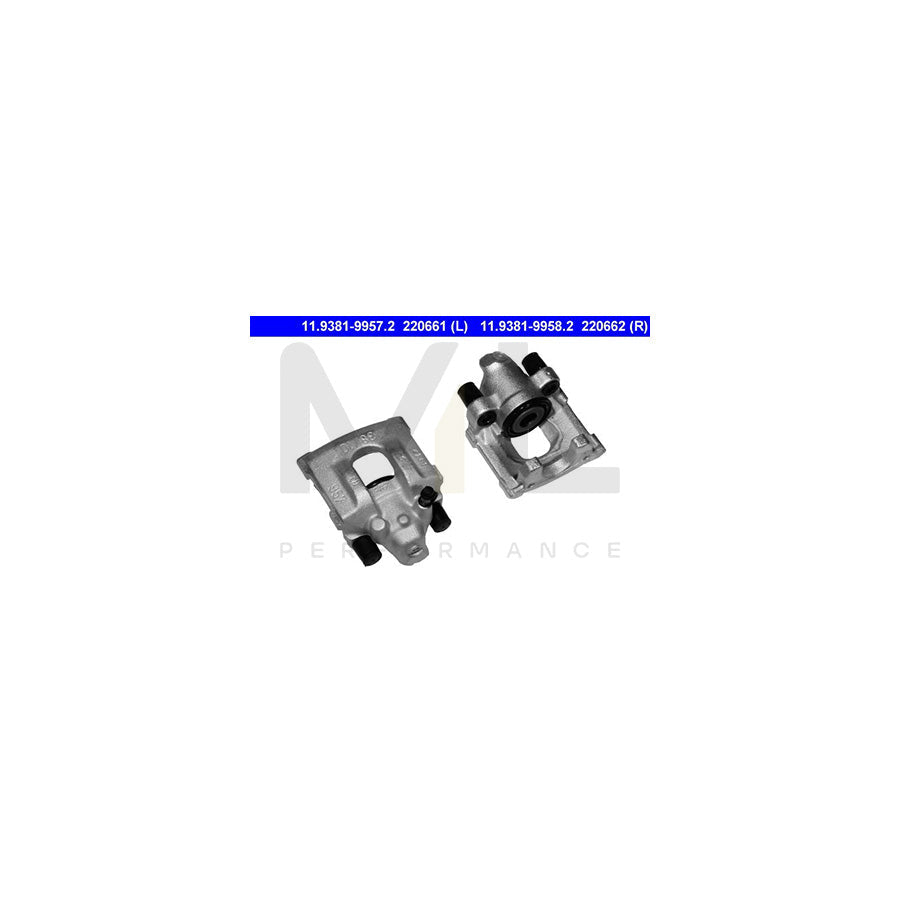 ATE 11.9381-9958.2 Brake Caliper for SAAB 9-5 without holder
