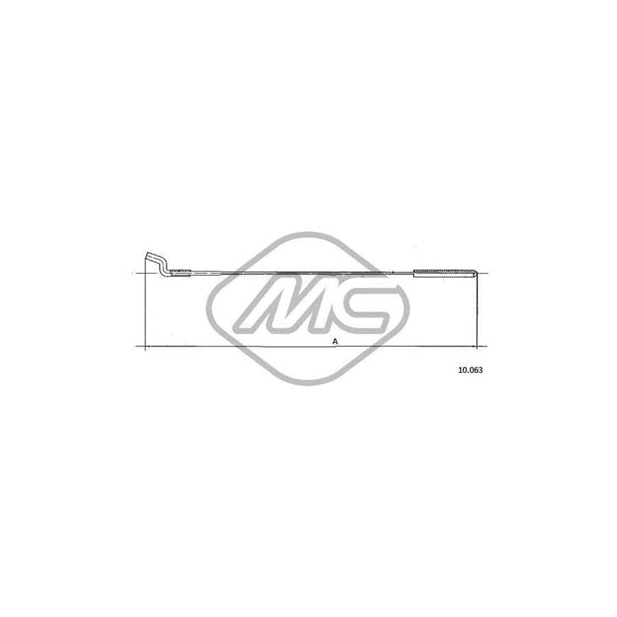 Metalcaucho 83782 Throttle Cable for VW Beetle