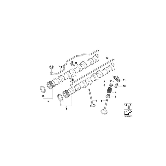 Genuine BMW 11317563345 E60 E90 E87 Inlet Camshaft (Inc. 520i, 320i & 120i) | ML Performance UK Car Parts