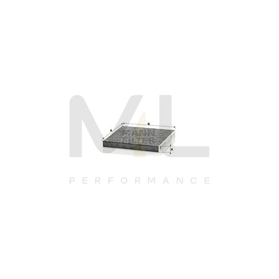 MANN-FILTER CUK 18 002 Pollen filter Activated Carbon Filter