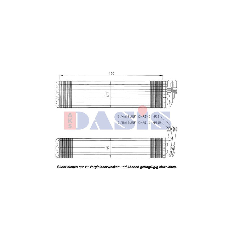 AKS Dasis 820940N Air Conditioning Evaporator