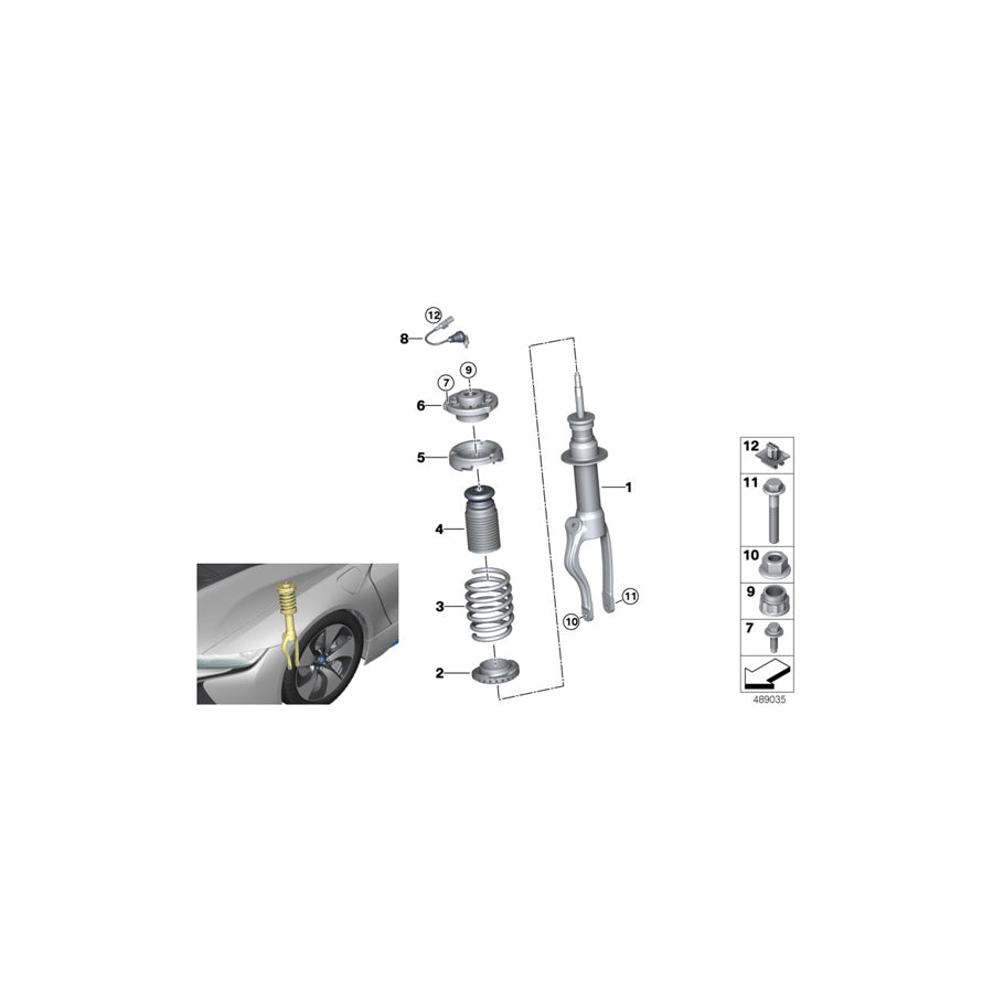 Genuine BMW 31336880577 Front Coil Spring (Inc. i8) | ML Performance US Car Parts