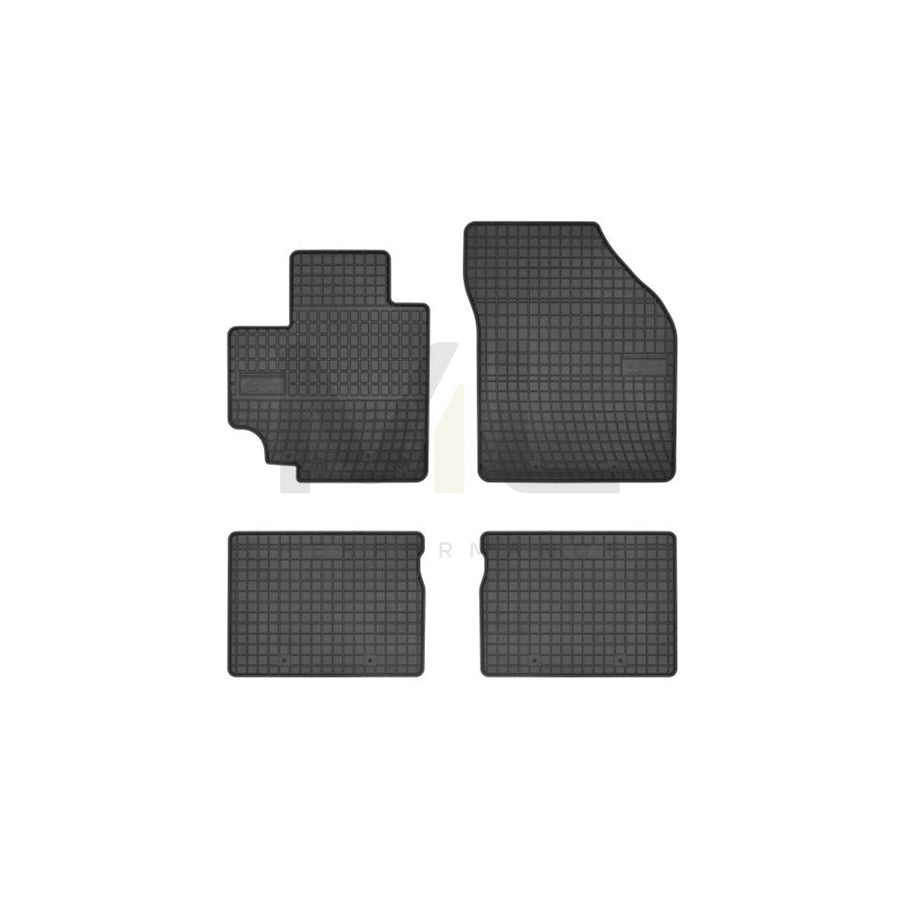 FROGUM Tailored 546214 Floor mat set for SUZUKI Celerio (LF) Elastomer, Front and Rear, Quantity: 4, Black, (LHD)