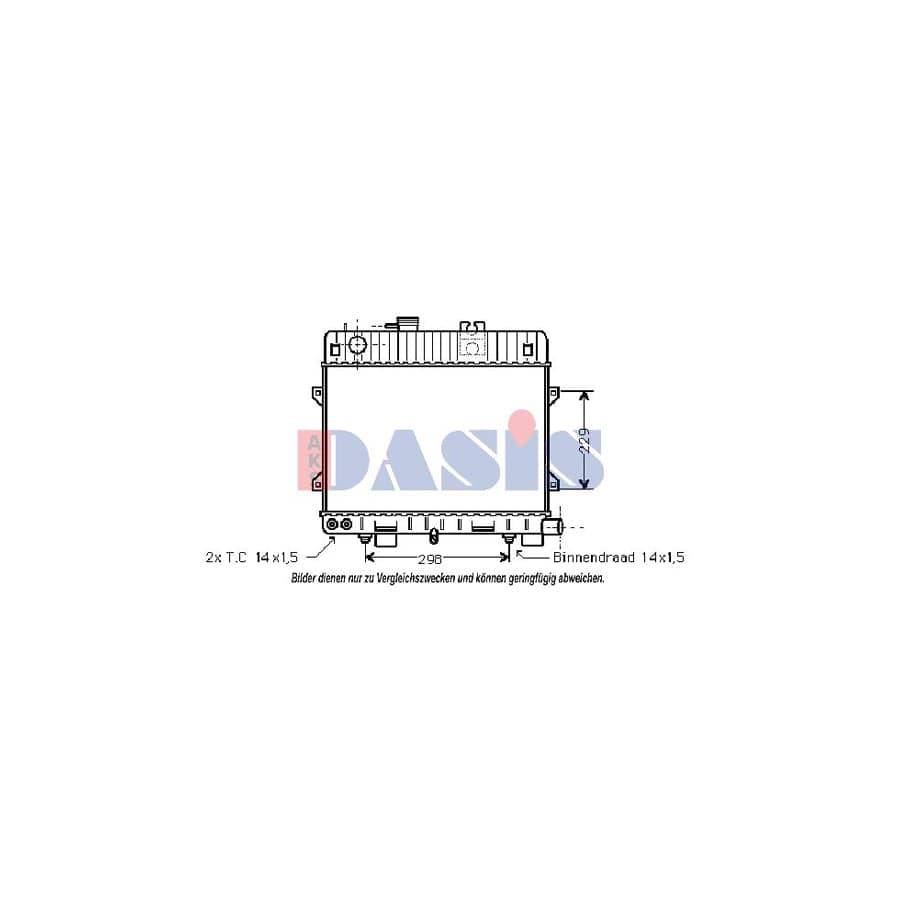 AKS Dasis 051610N Engine Radiator