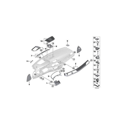 Genuine BMW 51457946201 G11 G12 Trim Instrument Cluster (Inc. 745eX, 740i & 745Le) | ML Performance US Car Parts