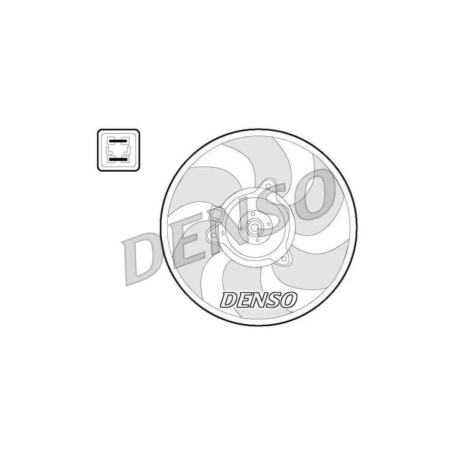 DENSO DER07008 Fan, Radiator