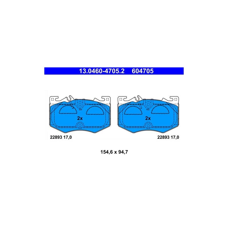 ATE 13.0460-4705.2 Brake Pad Set