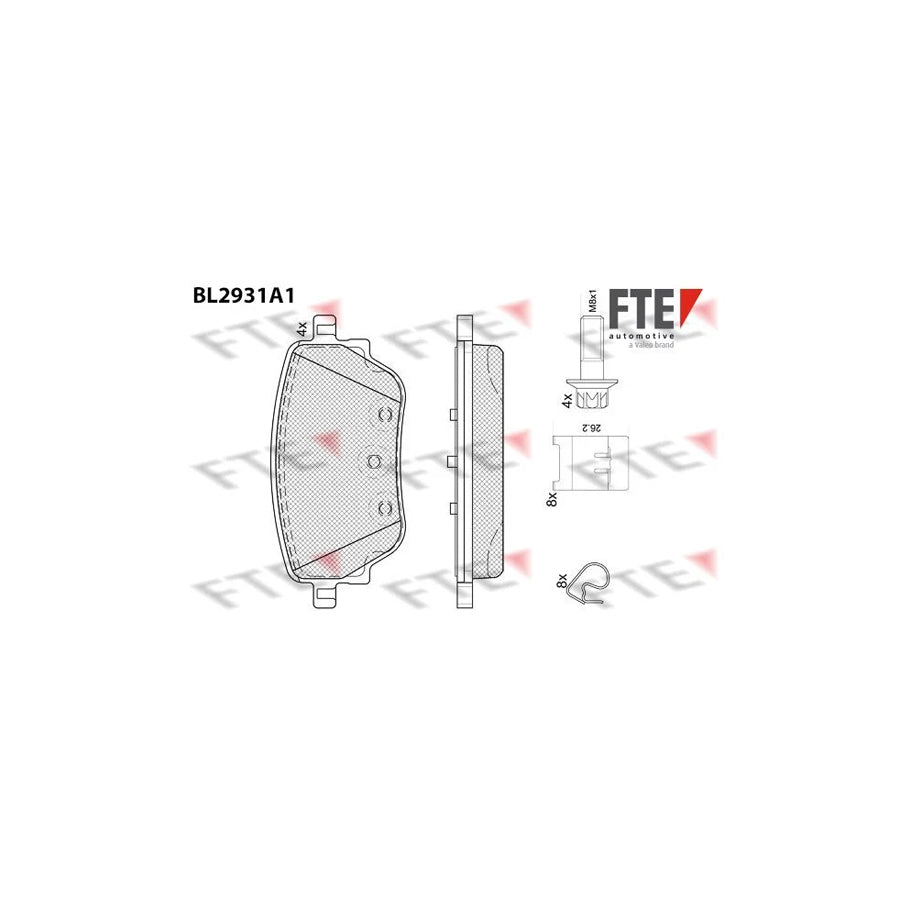 FTE Bl2931A1 Brake Pad Set