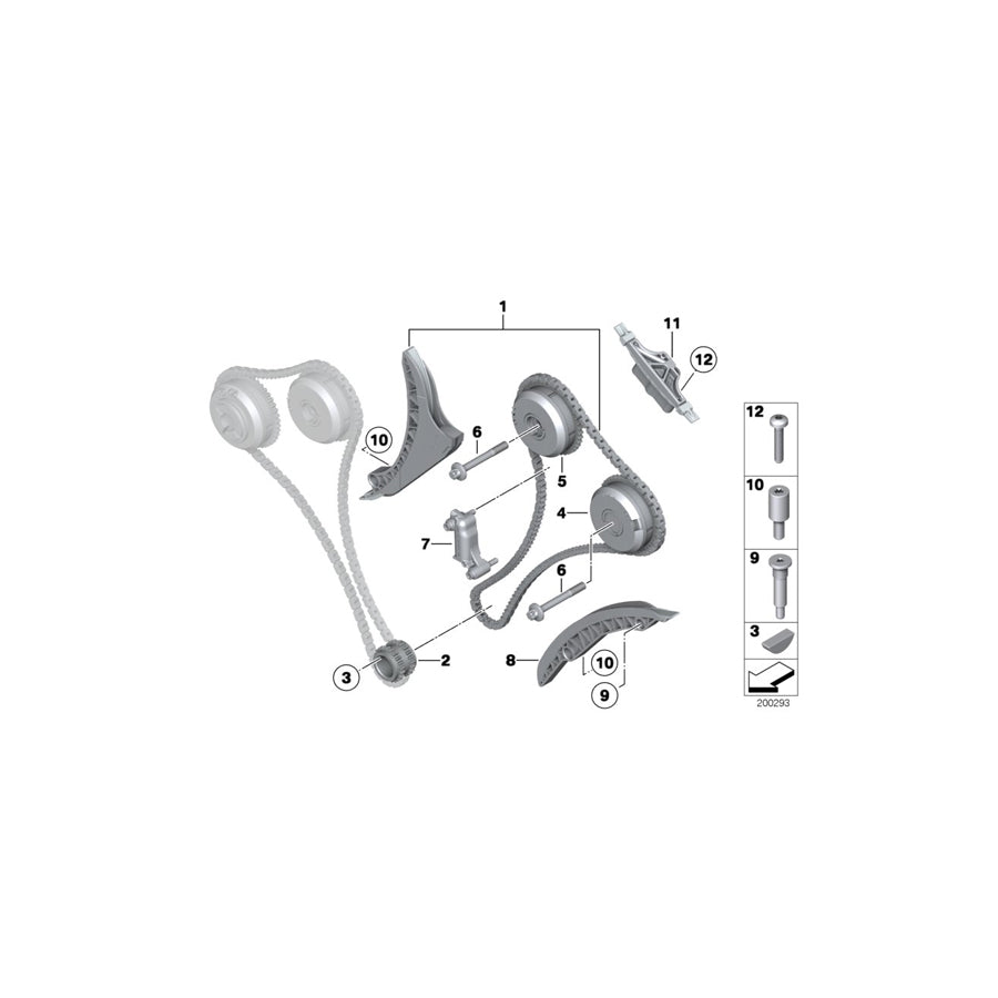 Genuine BMW 11317574334 RR6 F01 Guide Rail (Inc. Phantom EWB, 760Li & Dawn) | ML Performance UK Car Parts