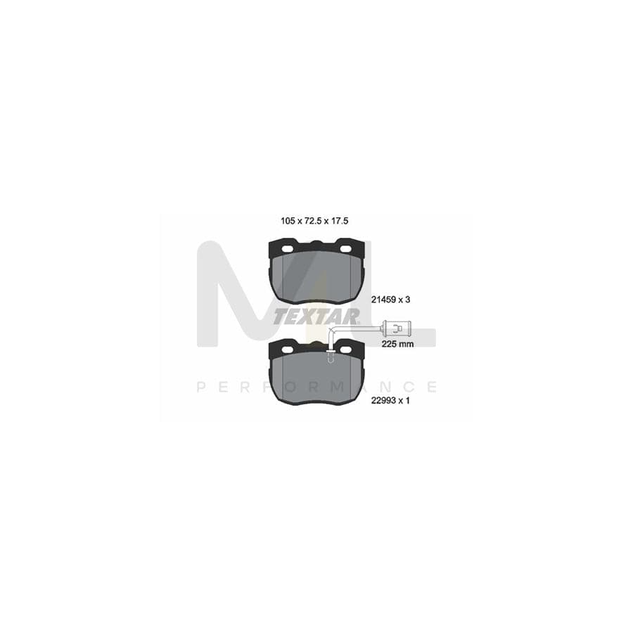 TEXTAR 2145905 Brake pad set for LAND ROVER Discovery I (LJ) incl. wear warning contact | ML Performance Car Parts