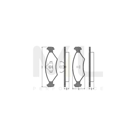 Bosch 0986Tb2067 Brake Pad Set Excl. Wear Warning Contact, With Accessories  | ML Performance Car Parts