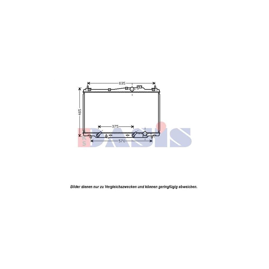 AKS Dasis 100054N Engine Radiator for Honda Stream I (Rn)
