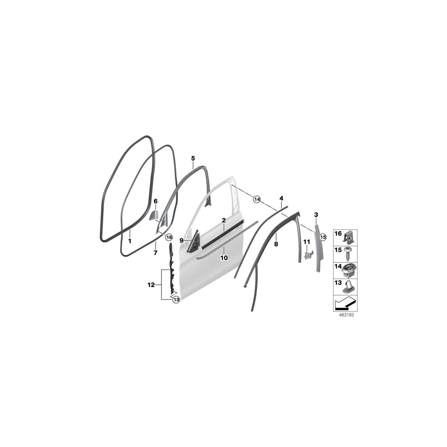Genuine BMW 51417412827 F16 M Grid Left BANG&OLUFSEN (Inc. X6 M, X6 28iX & X6 30dX) | ML Performance US Car Parts