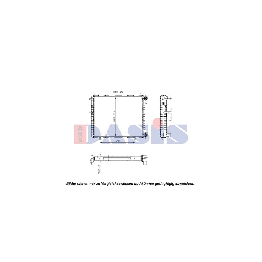 AKS Dasis 180310N Engine Radiator