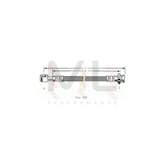 TRW PHD211 Brake Hose 295mm, M10x1 | ML Performance Car Parts