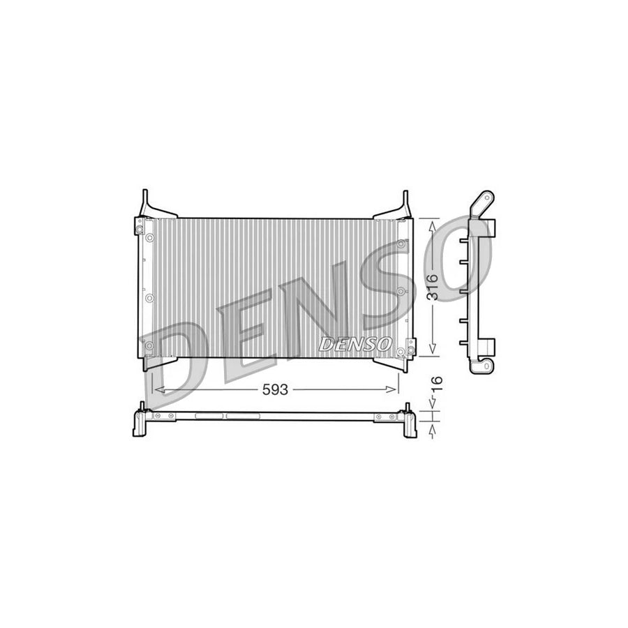 DENSO DCN09012 Air Conditioning Condenser