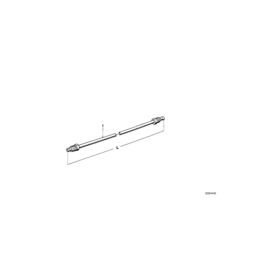 Genuine BMW 34326755653 E21 E36 Pipe M10/M10-2109mm (Inc. 2000C) | ML Performance UK Car Parts