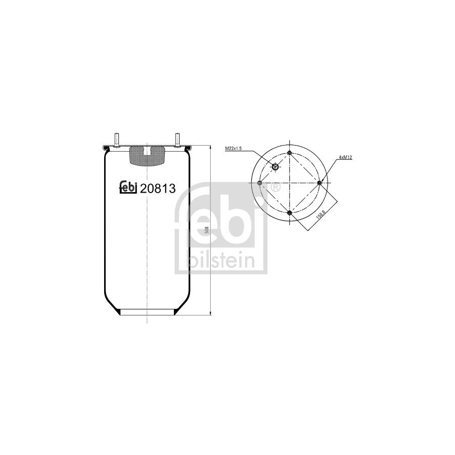 Febi Bilstein 20813 Boot, Air Suspension