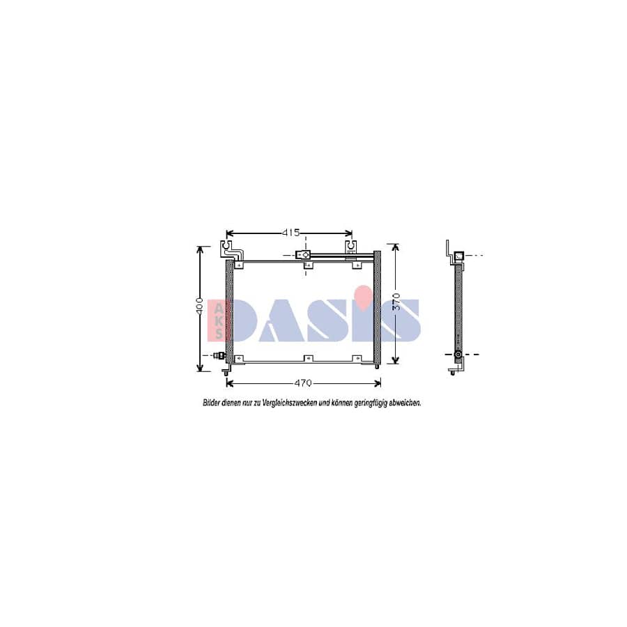AKS Dasis 322040N Air Conditioning Condenser for Suzuki Swift