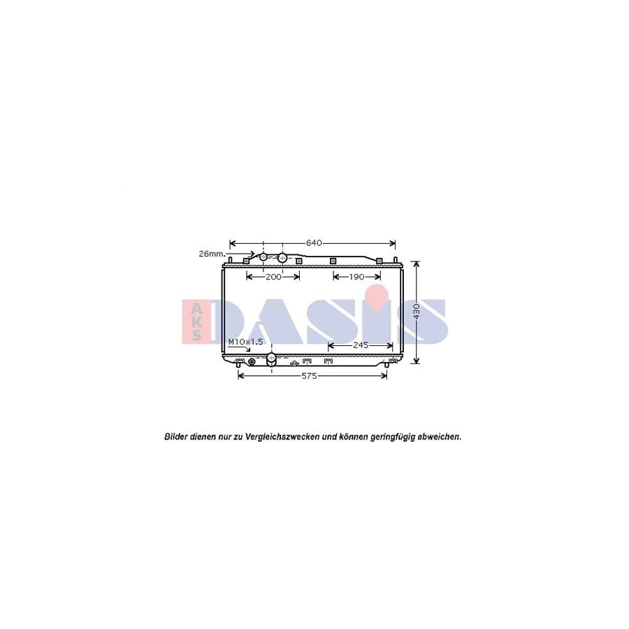 AKS Dasis 100059N Engine Radiator for Honda CIVIC