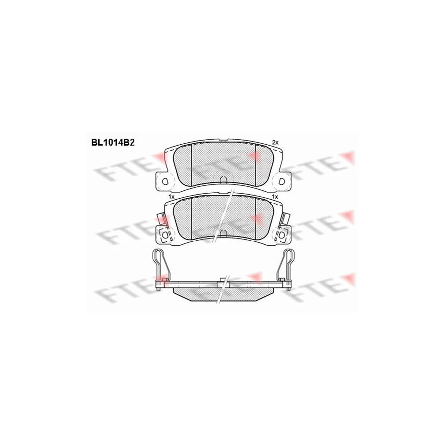 FTE Bl1014B2 Brake Pad Set