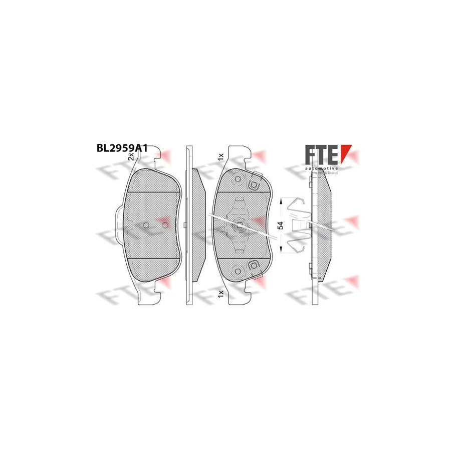 FTE Bl2959A1 Brake Pad Set