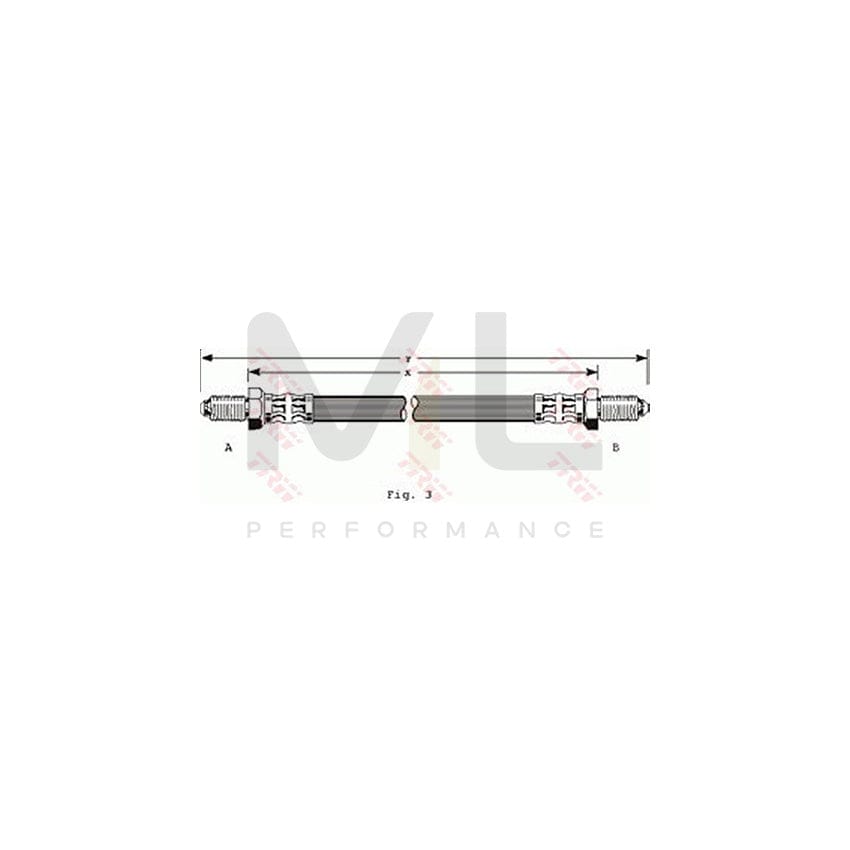 TRW PHC134 Brake Hose 330mm, M10x1 | ML Performance Car Parts